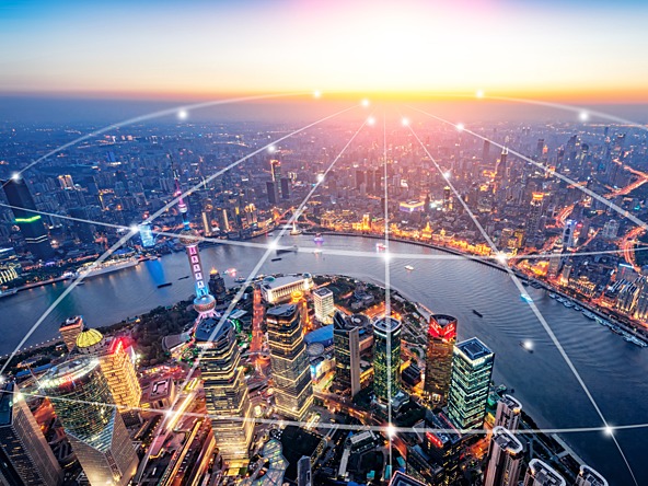 Shanghai with data points overlaid